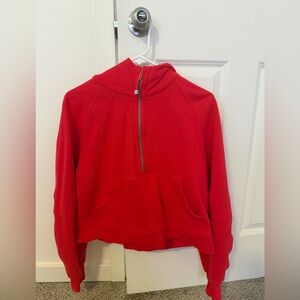 Lululemon Athletica Scuba Oversized Half-Zip Hoodie
Colour Red Glow